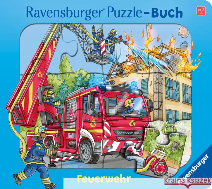 Ravensburger® Puzzle-Buch - Feuerwehr Korda, Steffi 9783473422081 Ravensburger Verlag - książka