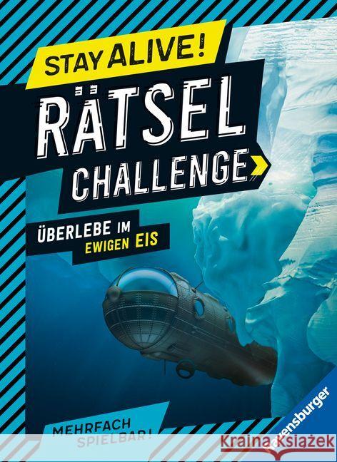 Ravensburger Stay alive! Rätsel-Challenge - Überlebe im ewigen Eis - Rätselbuch für Gaming-Fans ab 8 Jahren Richter, Martine 9783473489596 Ravensburger Verlag - książka