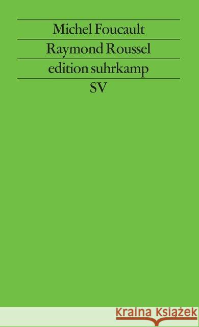Raymond Roussel Foucault, Michel 9783518115596 Suhrkamp - książka
