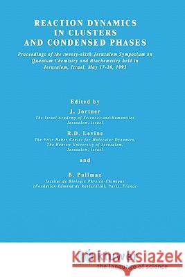 Reaction Dynamics in Clusters and Condensed Phases: Proceedings of the Twenty-Sixth Jerusalem Symposium on Quantum Chemistry and Biochemistry Held in Jortner, Joshua 9780792325826 Springer - książka