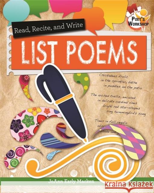 Read Recite and Write List Poems JoAnn Macken 9780778719694 Crabtree Publishing Co,US - książka