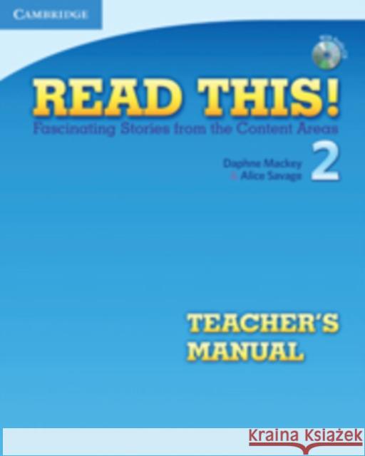 Read This! Level 2 Teacher's Manual: Fascinating Stories from the Content Areas [With CD (Audio)] Mackey, Daphne 9780521747912  - książka