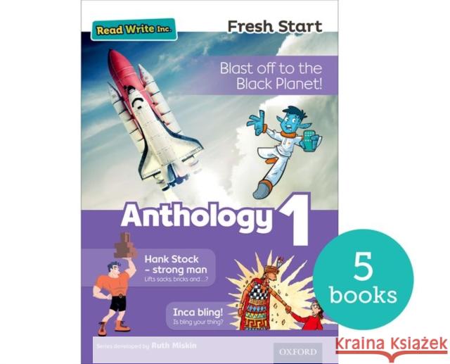 Read Write Inc. Fresh Start: Anthology 1 - Pack of 5  Munton, Gill|||Pursglove, Janey|||Bradbury, Adrian 9780198398219 Oxford University Press - książka