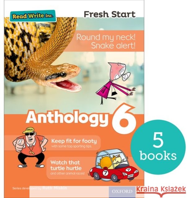 Read Write Inc. Fresh Start: Anthology 6 - Pack of 5 Adrian Bradbury 9780198398318 Oxford University Press - książka