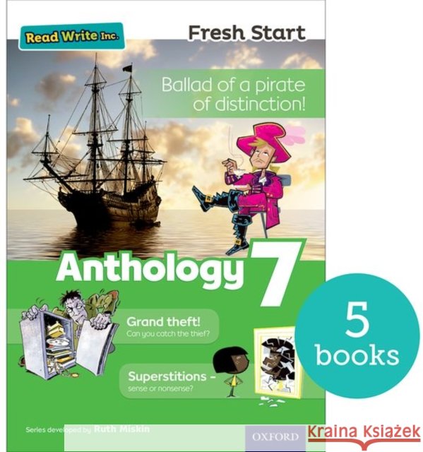 Read Write Inc. Fresh Start: Anthology  7 - Pack of 5 Adrian Bradbury 9780198398332 Oxford University Press - książka