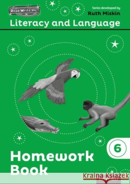 Read Write Inc.: Literacy & Language: Year 6 Homework Book Pack of 10 Ruth Miskin 9780198493808 Oxford Primary - książka