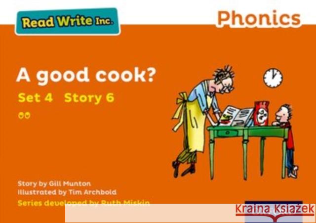 Read Write Inc. Phonics: A Good Cook? (Orange Set 4 Storybook 6) Munton, Gill 9780198371939 Oxford University Press - książka