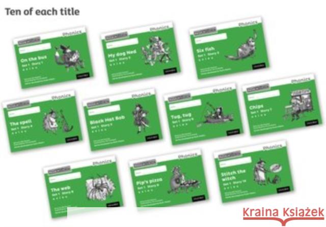 Read Write Inc. Phonics: Black and White Green Set 1 Storybooks Pack of 100 Munton, Gill 9780198372523 Oxford University Press - książka