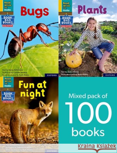 Read Write Inc. Phonics Book Bag Books: Set 5 Yellow: Non-Fiction Pack of 100 Bradbury, Adrian, Hawes, Alison, McFarlane, Karra 9781382054447 OUP OXFORD - książka