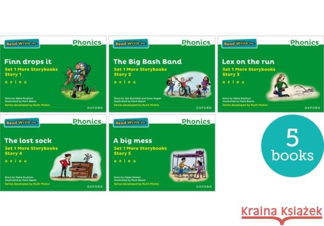 Read Write Inc. Phonics: Green Set 1 More Storybooks (Mixed Pack of 5) Helen Dineen 9781382036696 Oxford University Press - książka
