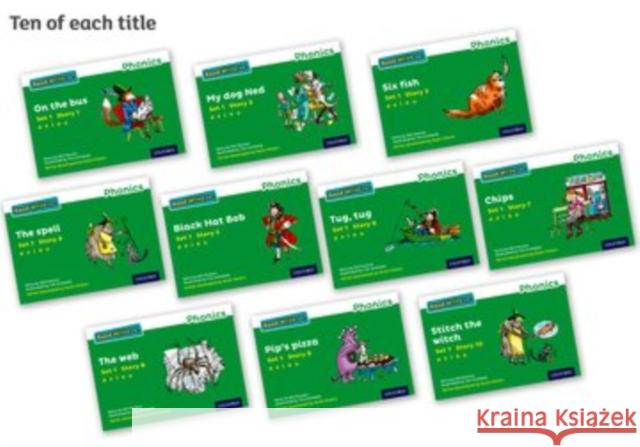 Read Write Inc. Phonics: Green Set 1 Storybooks Pack of 100 Gill Munton Tim Archbold Ruth Miskin 9780198371304 Oxford University Press - książka