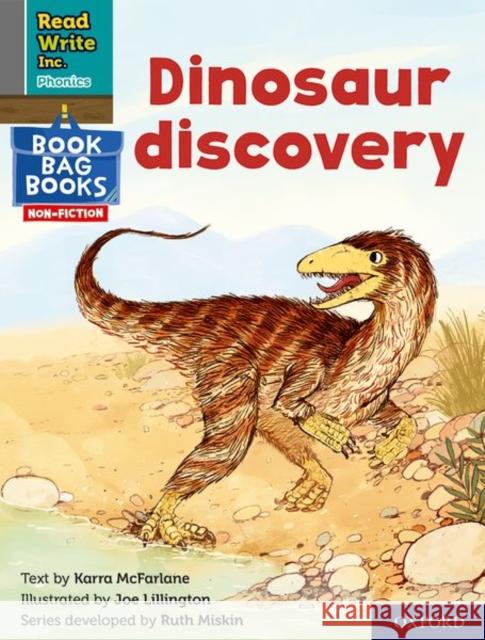 Read Write Inc. Phonics: Grey Set 7 NF Book Bag Book 12 Dinosaur discovery Karra McFarlane Joe Lillington  9781382001014 Oxford University Press - książka