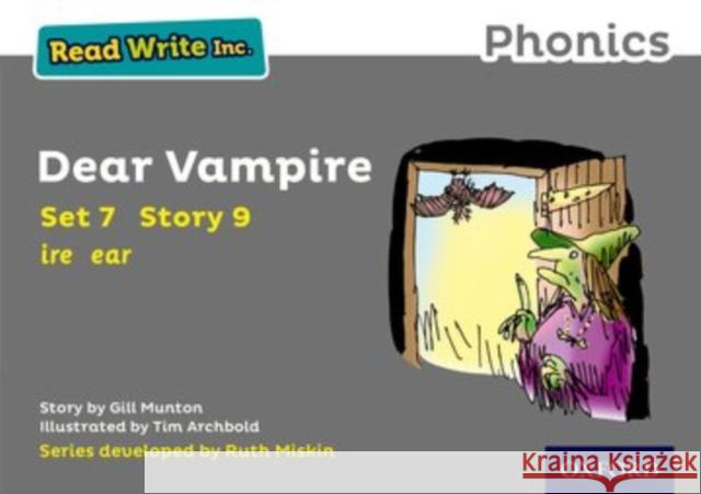 Read Write Inc. Phonics: Grey Set 7 Storybook 9 Dear Vampire Gill Munton Tim Archbold Ruth Miskin 9780198372349 Oxford University Press - książka
