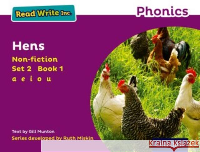 Read Write Inc. Phonics: Hens (Purple Set 2 Non-fiction 1) Munton, Gill 9780198373490 Oxford University Press - książka