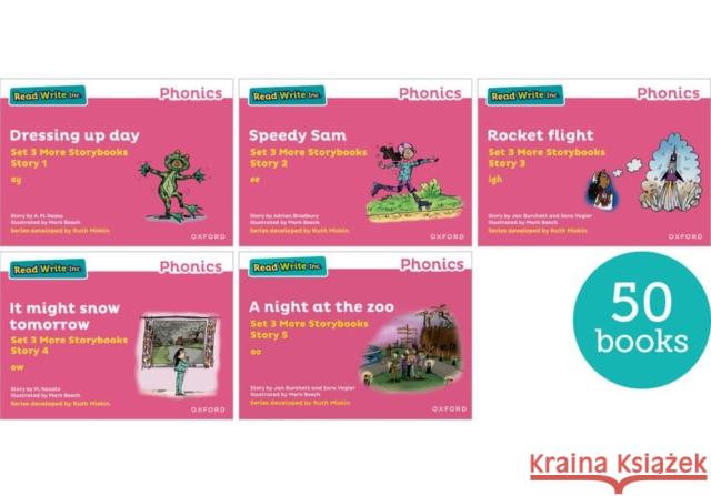 Read Write Inc. Phonics: Pink Set 3 More Storybooks (Pack of 50) M. Nozato 9781382036825 Oxford University Press - książka