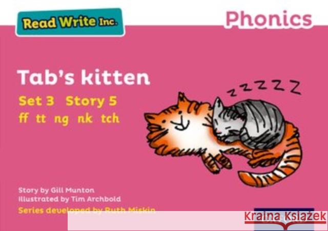 Read Write Inc. Phonics: Pink Set 3 Storybook 5 Tab's Kitten Gill Munton Tim Archbold Ruth Miskin 9780198371731 Oxford University Press - książka