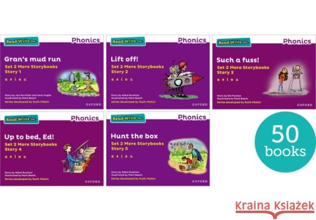 Read Write Inc. Phonics: Purple Set 2 More Storybooks (Pack of 50) Abbie Rushton 9781382036757 Oxford University Press - książka