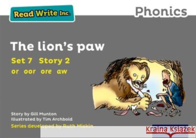Read Write Inc. Phonics: The Lion's Paw (Grey Set 7 Storybook 2) Munton, Gill 9780198372271 Oxford University Press - książka