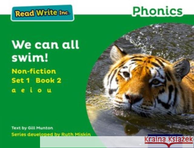 Read Write Inc. Phonics: We Can All Swim! (Green Set 1 Non-fiction 2) Munton, Gill 9780198373438 Oxford University Press - książka