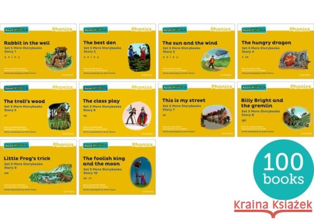 Read Write Inc. Phonics: Yellow Set 5 More Storybooks (Pack of 100) Helen Dineen 9781382037037 Oxford University Press - książka