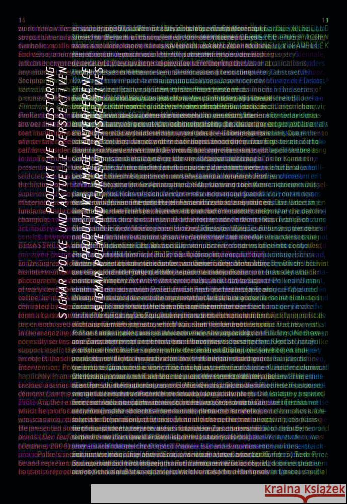 Reader: Produktive Bildstorung Polke, Sigmar 9783954765249 Distanz Verlag - książka