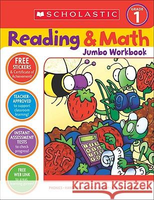 Reading & Math Jumbo Workbook: Grade 1 Terry Cooper 9780439786003 Teaching Resources - książka