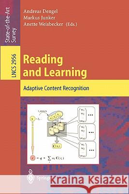 Reading and Learning: Adaptive Content Recognition Dengel, Andreas 9783540219040 Springer - książka