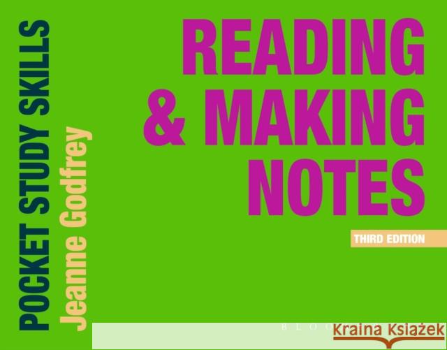 Reading and Making Notes Godfrey Jeanne Godfrey 9781350321854 Bloomsbury Publishing PLC - książka