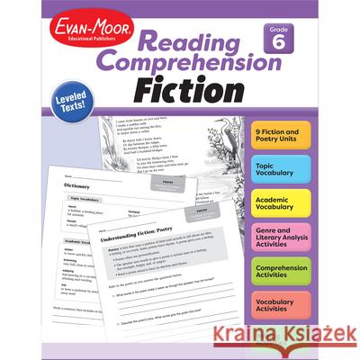 Reading Comprehension: Fiction, Grade 6 Teacher Resource Evan-Moor Corporation 9781645143512 Evan-Moor Educational Publishers - książka