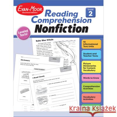 Reading Comprehension: Nonfiction, Grade 2 Teacher Resource Evan-Moor Corporation 9781645143352 Evan-Moor Educational Publishers - książka