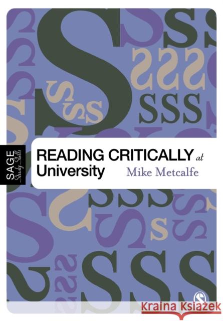 Reading Critically at University Mike Metcalfe 9781412901857  - książka