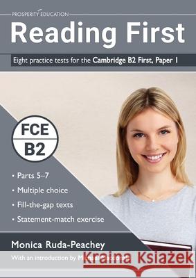 Reading First Eight Practice Cambridge B2 Monica Ruda-Peachey 9781916129740 Prosperity Education - książka