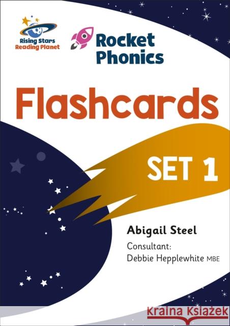 Reading Planet: Rocket Phonics - Flashcards - Set 1 Abigail Steel   9781398327320 Hodder Education - książka