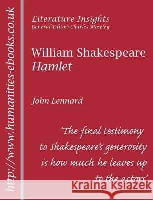 Reading Shakespeare's Hamlet Lennard, John 9781847600844 Humanities - Ebooks.co.uk - książka