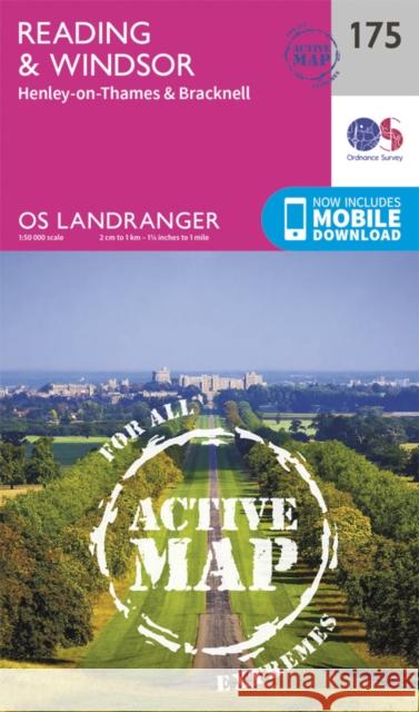 Reading, Windsor, Henley-on-Thames & Bracknell Ordnance Survey 9780319474983 Ordnance Survey - książka