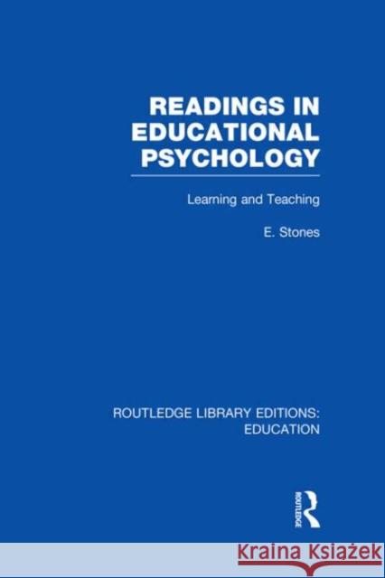 Readings in Educational Psychology Edgar Stones 9780415678452 Routledge - książka