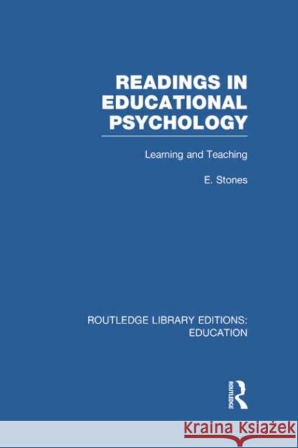 Readings in Educational Psychology Edgar Stones 9780415750561 Routledge - książka