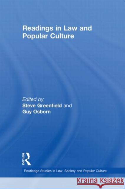 Readings in Law and Popular Culture Steven Greenfield 9780415651349  - książka