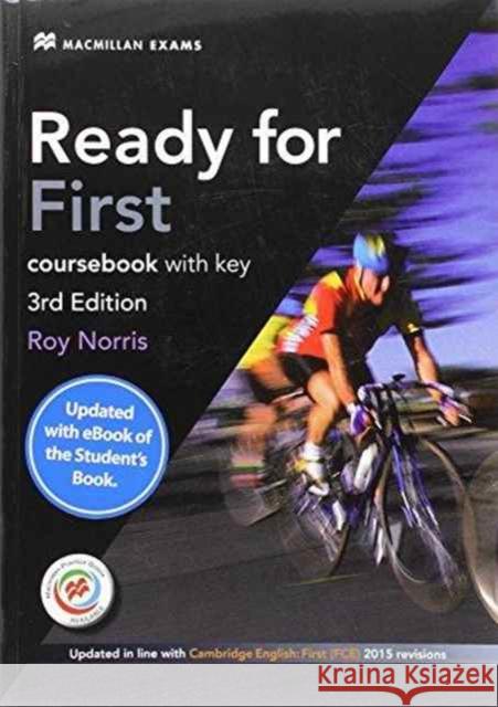 Ready for First 3rd ed.Coursebook with key + eBook Norris Roy Edwards Lynda 9781786327543 Macmillan Education - książka