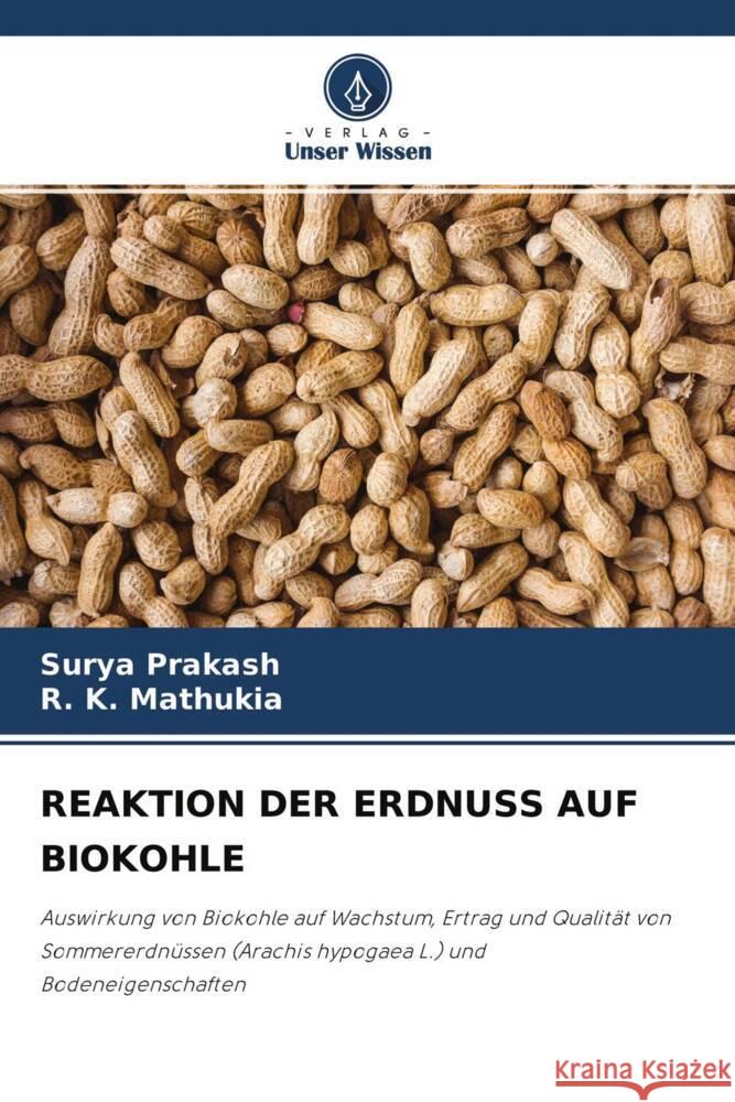 REAKTION DER ERDNUSS AUF BIOKOHLE Prakash, Surya, Mathukia, R. K. 9786204419978 Verlag Unser Wissen - książka