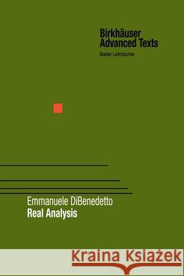 Real Analysis Emmanuele DiBenedetto 9781461266204 Birkhauser - książka