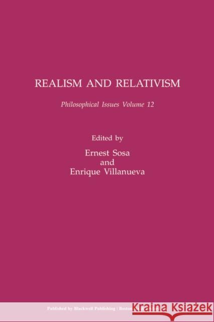 Realism and Relativism, Volume 12 Sosa, Ernest 9780631233848 Blackwell Publishers - książka