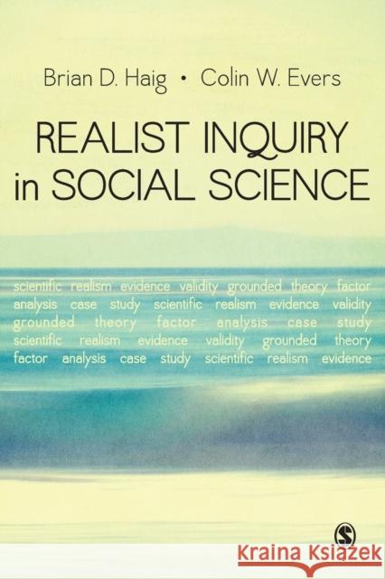 Realist Inquiry in Social Science Brian D Haig 9781446258859 Sage Publications Ltd - książka