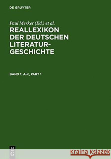 Reallexikon der deutschen Literaturgeschichte, 5 Teile  9783110172522 De Gruyter - książka