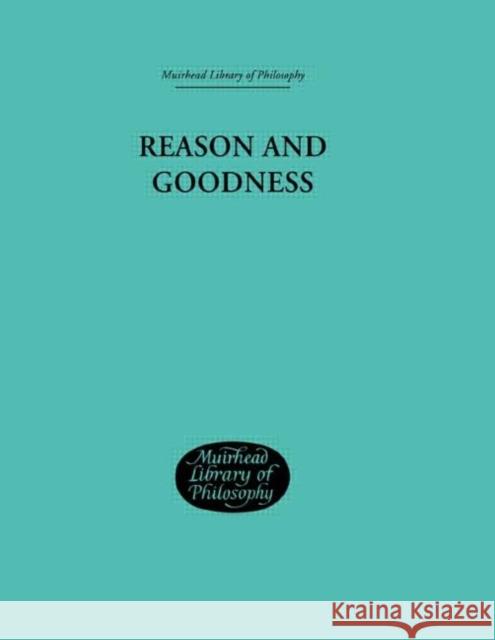 Reason and Goodness Blanshard, Brand Blanshard, Brand  9780415295673 Taylor & Francis - książka