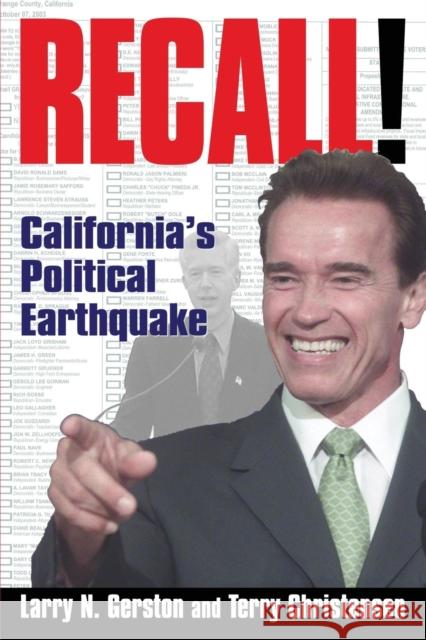 Recall!: California's Political Earthquake Gerston, Larry N. 9780765614575 M.E. Sharpe - książka