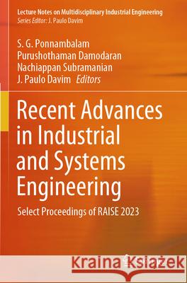 Recent Advances in Industrial and Systems Engineering  9789819747023 Springer Nature Singapore - książka
