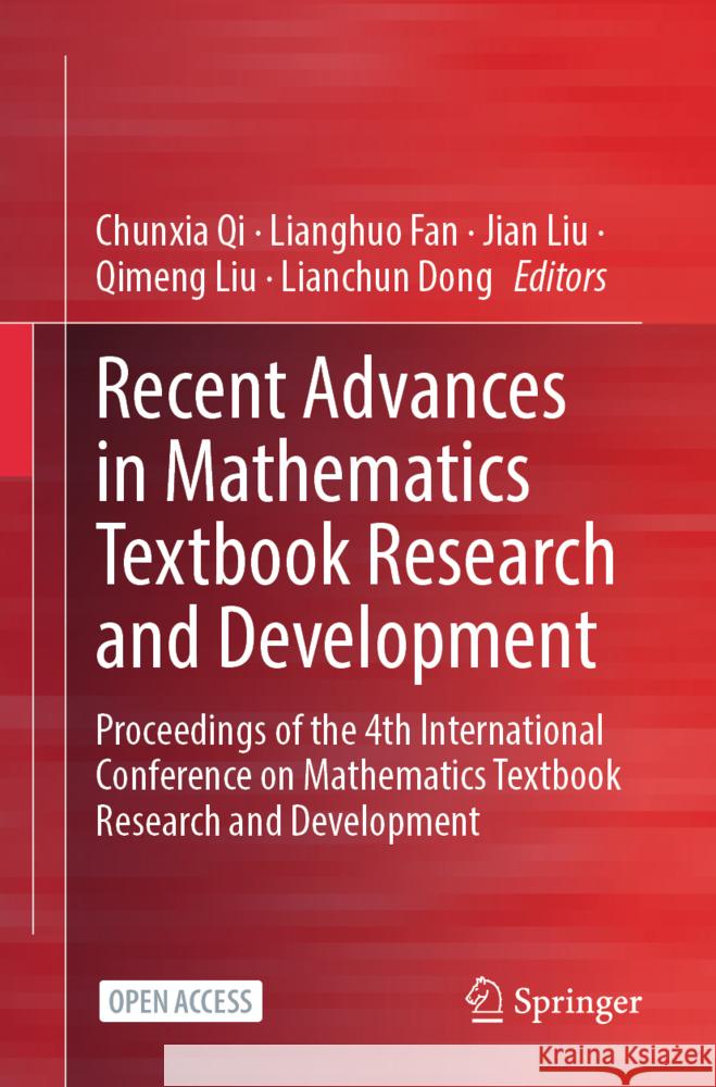 Recent Advances in Mathematics Textbook Research and Development  9789819784257 Springer - książka