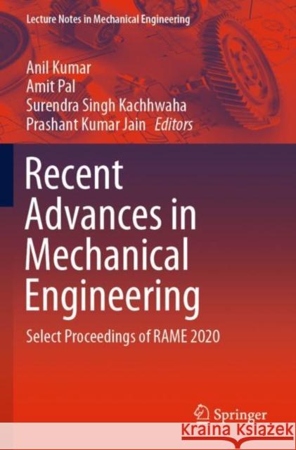Recent Advances in Mechanical Engineering   9789811596803 Springer Nature Singapore - książka