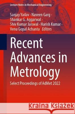 Recent Advances in Metrology  9789819945962 Springer Nature Singapore - książka